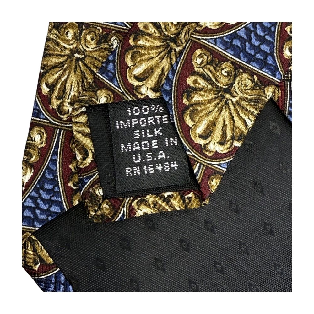 Zylos George Machado & Elizabeth Nell Mens Necktie Silk Multi Patterned Lot of 3 - Picture 7 of 9